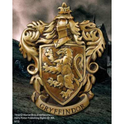 Escudo de pared the noble collection harry potter casa gryffindor resina 20 x 28 cm