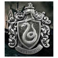 Escudo de pared the noble collection harry potter casa slytherin resina 20 x 28 cm