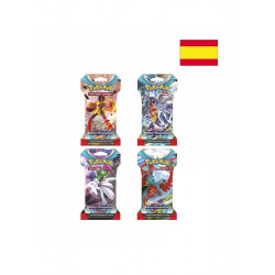 Caja de sobres en blister pokemon tcg sv4 2023 24 unidades español