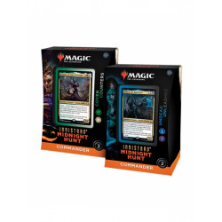 Juego de cartas caja de cartas wizards of the coast magic the gathering commander display innistrad midnight hunt 4 mazos ingle