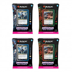 Juego de cartas caja de cartas wizards of the coast magic the gathering commandr display kamigawa neon dinasty español