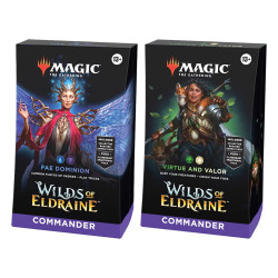 Juego de cartas magic the gatering mazos commander wilds of eldraine 4 mazos inglés