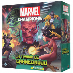 Juego de mesa marvel champions: la tirania de craneo rojo 265 cartas pegi 14