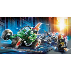 Playmobil ciudad kart policial persecucion ladron de caja fuerte