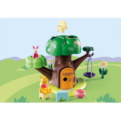 Playmobil 1.2.3 & disney winnie the pooh & piglet casa del árbol