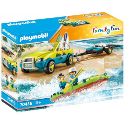 Playmobil coche de playa con canoa