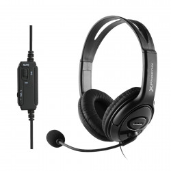 Auriculares oficina con microfono phoenix soundcall conector jack con adaptador