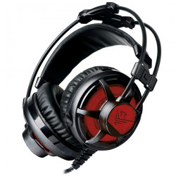 Auriculares gaming con microfono phoenix factorheadset led cable jack y adaptador doble