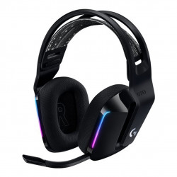 Auricular con microfono logitech g g733 gaming wireless inalambrico negro