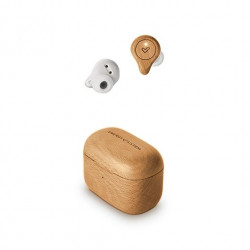 Auriculares micro energy sistem eco tw beech wood true wireless -  bt 5.1 -  20hz