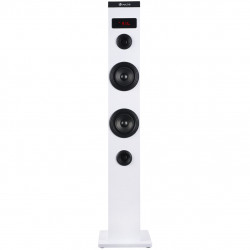 Altavoz torre ngs sky charm blanco - 50w - usb - bluetooth - radio fm - aux