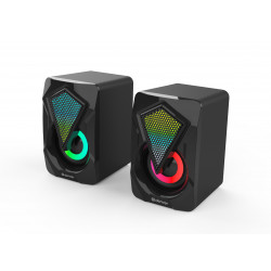 Altavoces gaming denver gas - 500 - 2 x 3w rms - usb - rgb