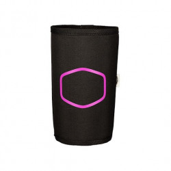 Soporte botellas silla coolermaster negro tela -  logo coolermaster