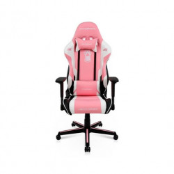 Silla gaming dxracer racing pink - white incluye cojines cervical y lumbar -  gc - r95 - pwm - z1 - 81