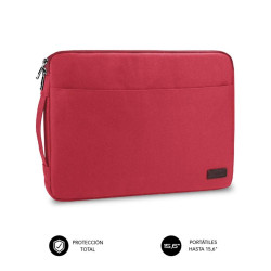 Funda subblim urban laptop sleeve para portatil 15.6pulgadas rojo