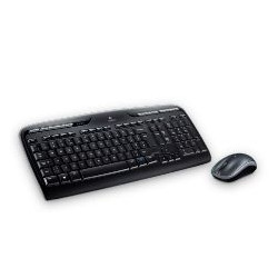 Teclado + mouse logitech mk330 wireless inalambrico usb 2.0 negro 2.4ghz