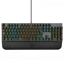 Teclado mecanico gaming phoenix mk1 elite full rgb configurable switches brown usb con reposamuñecas