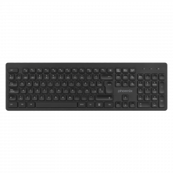 Teclado inalambrico qwerty phoenix k200 negro delgado