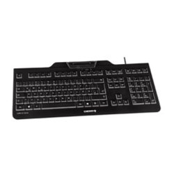 Teclado cherry kc 1000 sc lector de tarjeta chip integrado dni usb negro