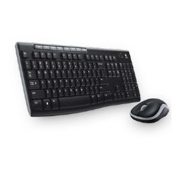 Teclado + mouse logitech mk270 optico wireless inalambrico usb 2.0 negro