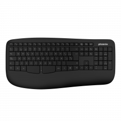 Phoenix k201 teclado ergonómico inalámbrico 2.4ghz