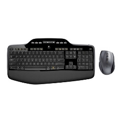 Teclado + mouse logitech mk710 optico wireless inalambrico usb 2.0 negro 24 ghz