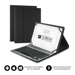 Funda + teclado subblim para teclado 10.1pulgadas negro