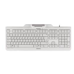 Teclado cherry kc 1000 sc lector de tarjeta chip integrado dni usb blanco