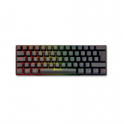 Teclado phoenix mirage mecánico gaming rgb mirage 60% negro con cable usb tkl