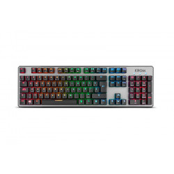 Teclado gaming krom kernel usb retroiluminado mecanico negro