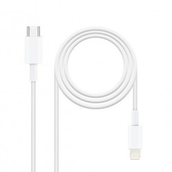 Cable lightning a usb tipo c nanocable 50cm -  macho - macho