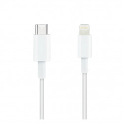 Cable nanocable lightning a usb tipo c apple iphone ipad ipod blanco 1m