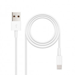 Cable lightning a usb tipo a nanocable 50cm -  macho - macho