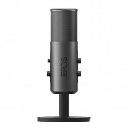 Microfono streaming epos b20 gris usb tipo c -  jack 3.5mm - incluye soporte - 48khz