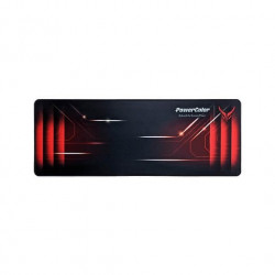 Alfombrilla powercolor red devil gaming 800mm x 300mm -  polyester -  base antideslizante