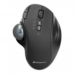 Ratón inalambrico ergo t1 ergonomico trackball batería recargable multidispositivo