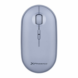 Phoenix rebble ratón inalambrico bluetooth y 2.4 ghz hasta 3 dispositivos con receptor usb clic silencioso para portátil note