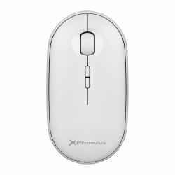 Phoenix rebble ratón inalambrico bluetooth y 2.4 ghz hasta 3 dispositivos con receptor usb clic silencioso para portátil note