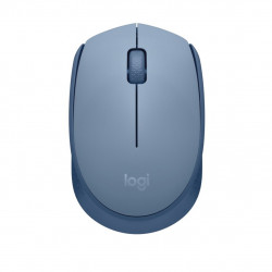 Mouse raton logitech m171 optico wireless inalambrico gris azulado