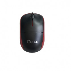 Raton optico usb l - link negro - rojo