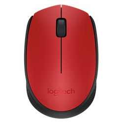 Mouse raton logitech m171 optico wireless inalambrico rojo