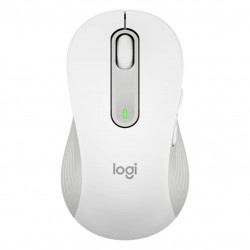 Mouse raton logitech m650 para zurdos optico wireless inalambrico blanco crudo