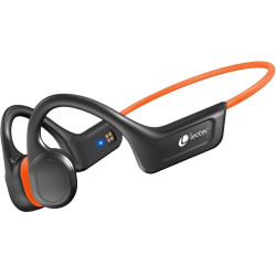 Auriculares leotec osea ipx7 inalambrico naranja