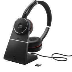 Auriculares jabra evolve 75 se ms con base de carga