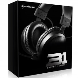 Auriculares gaming sharkoon b1 negro microfono alambrico