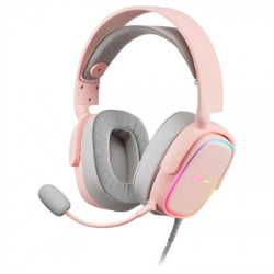 Auriculares mars gaming mhaxp pink jack 3.5mm + usb con microfono compatible con windows -  ps4 -  xbox one -  nintendo switch 