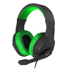 Auriculares con microfono genesis argon 200 gaming verdes mini jack 3.5mm x2