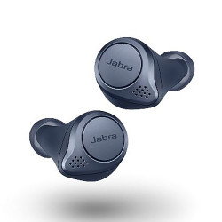 Auriculares inalambricos jabra elite 75t wlc azul marino + estuche de carga