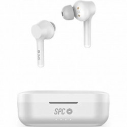 Auriculares micro spc zion air pro blanco bluetooth 5.0 -  estuche de carga -  hasta 10 m -  ipx5