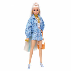 Muñeca barbie extra mattel conjunto estampado bandana